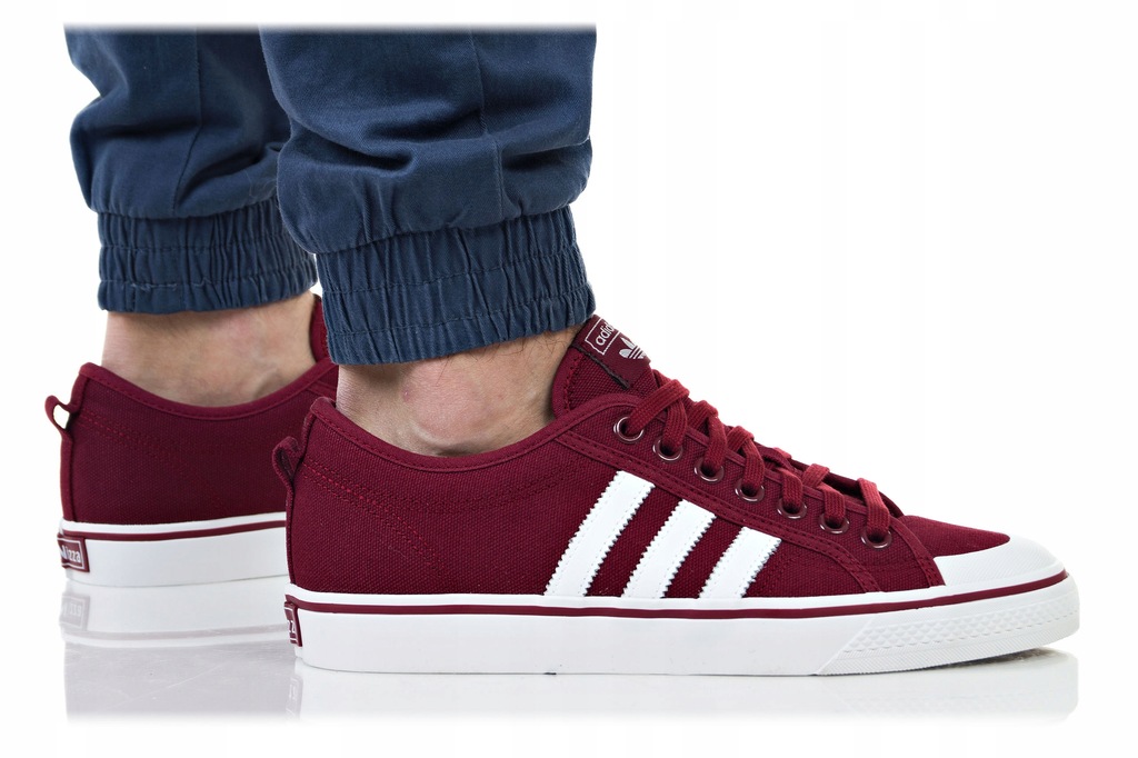 BUTY ADIDAS MĘSKIE NIZZA B37857 TRAMPKI BORDOWE