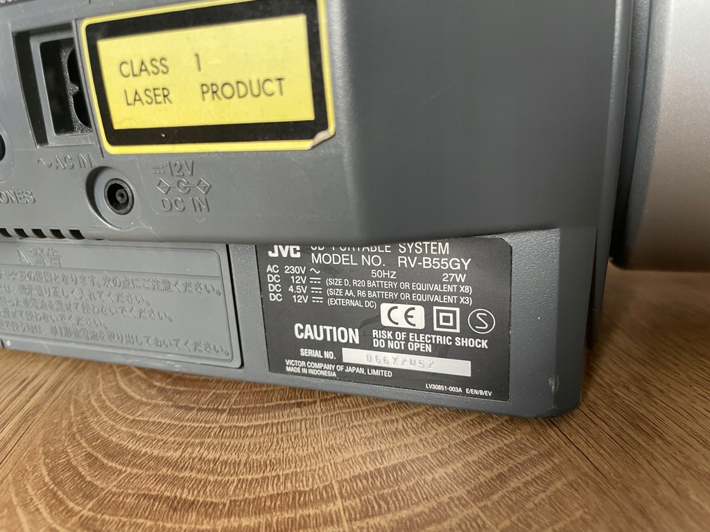 JVC RVB55 kultowy Boombox BoomBlaster 12859745572 oficjalne