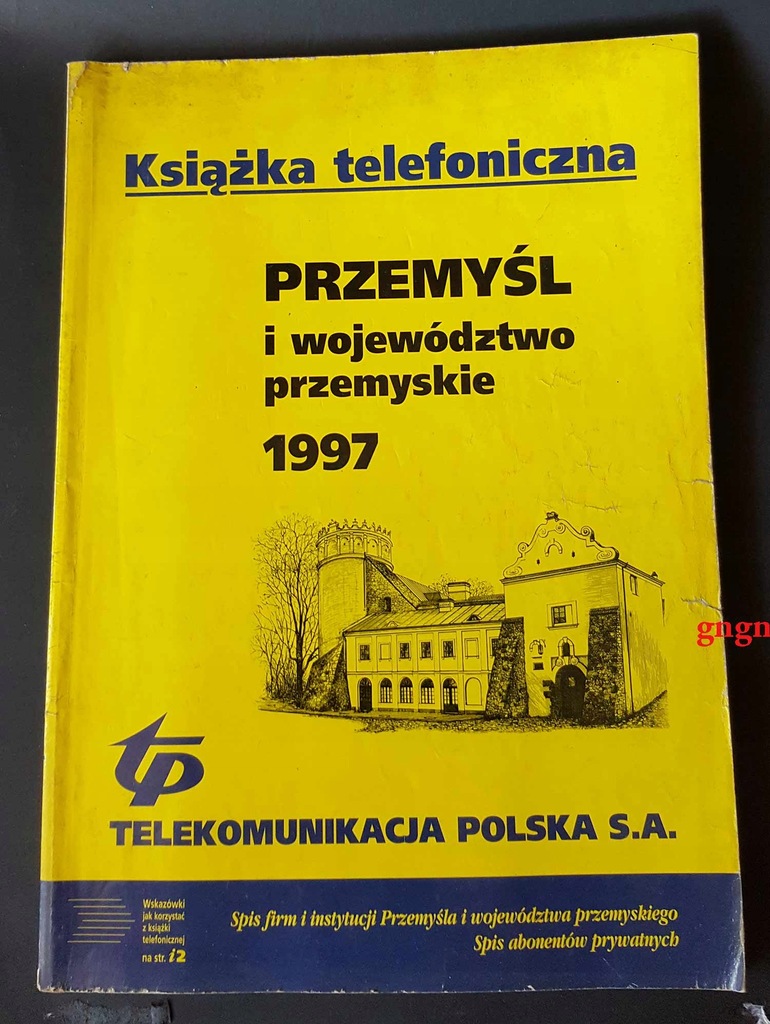 Książka telefoniczna Przemyśl woj. przemyskie 1997