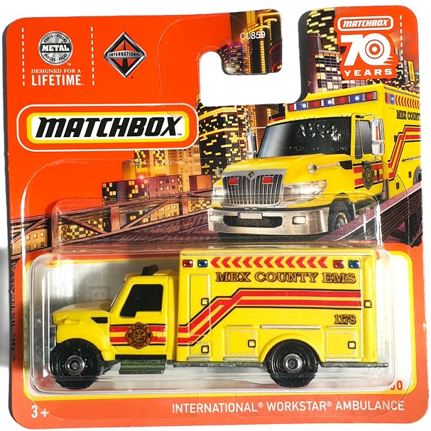MATCHBOX INTERNATIONAL WORKSTAR AMBULANCE MBX METRO 2023 AMBULANS KARETKA