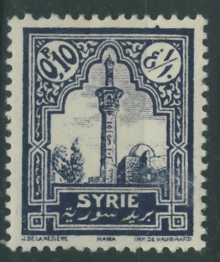 Syrie 0,10 p. - Wieża , Minaret / 1