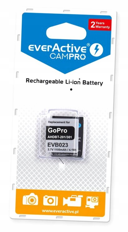 Bateria do GoPro HERO 3 Silver Edition Li-ion