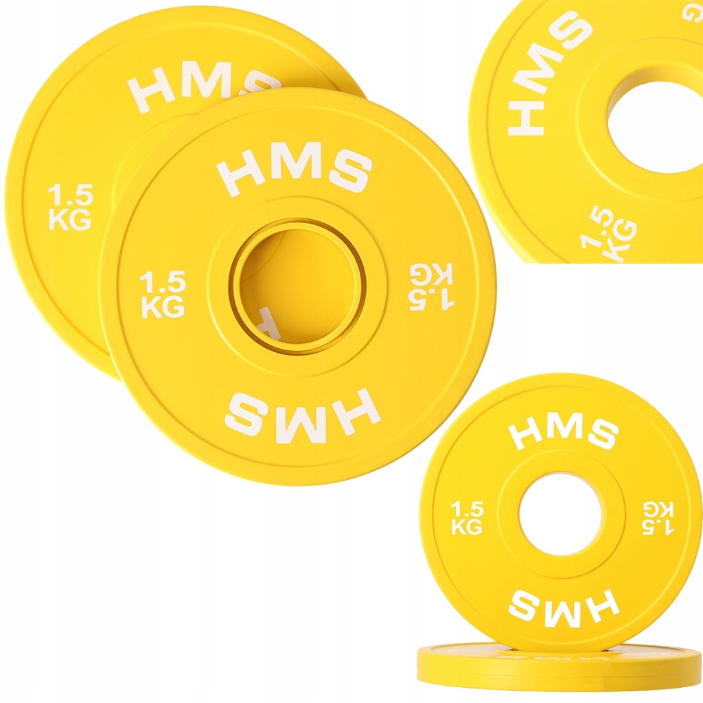 CBRS15 OBCIĄŻENIE NA GRYF TALERZ OLIMPIJSKI SIŁOWNIA TRENING 2 x 1.5KG HMS