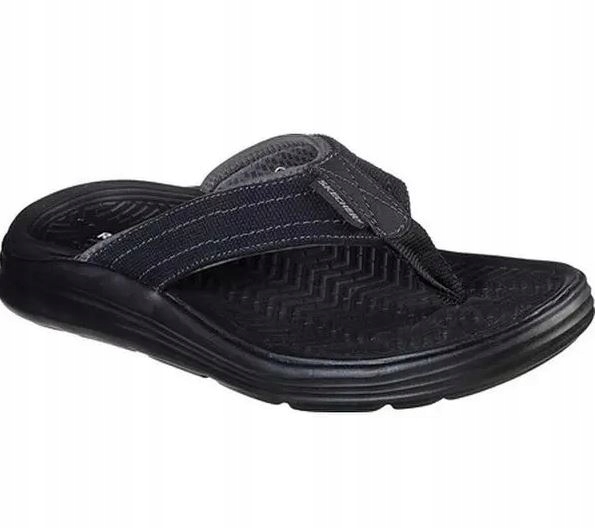 E6325 SKECHERS JAPONKI MĘSKIE CZARNE R. 40,5