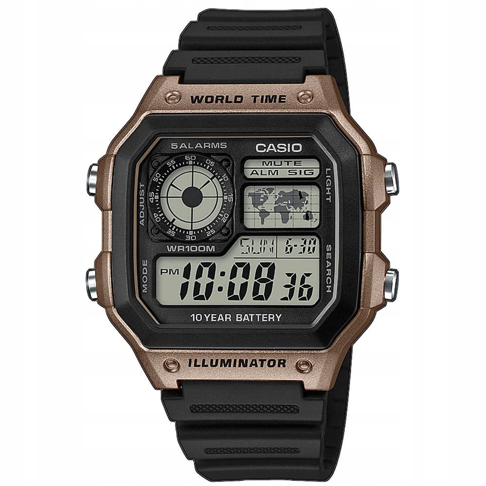 Zegarek sportowy CASIO AE-1200WH-5A 100m