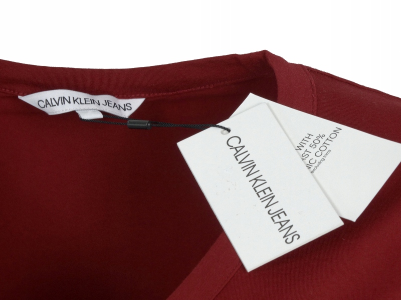 CALVIN KLEIN JEANS t-shirt damski, bordowy, M 12215115694