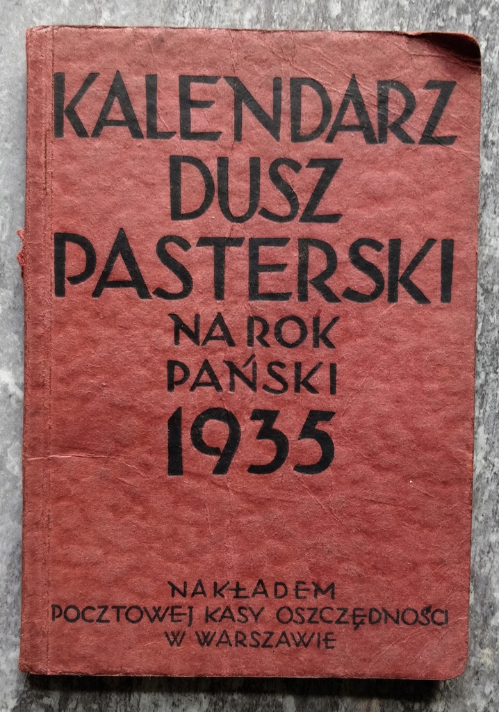 Kalendarz duszpasterski na rok pański 1935