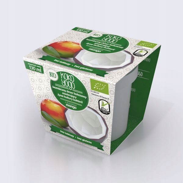 DESER KOKOSOWY Z MANGO BEZGLUTENOWY BIO 160 g - JE