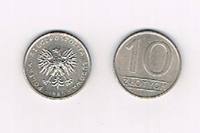 10zł z 1988r mennicza moneta