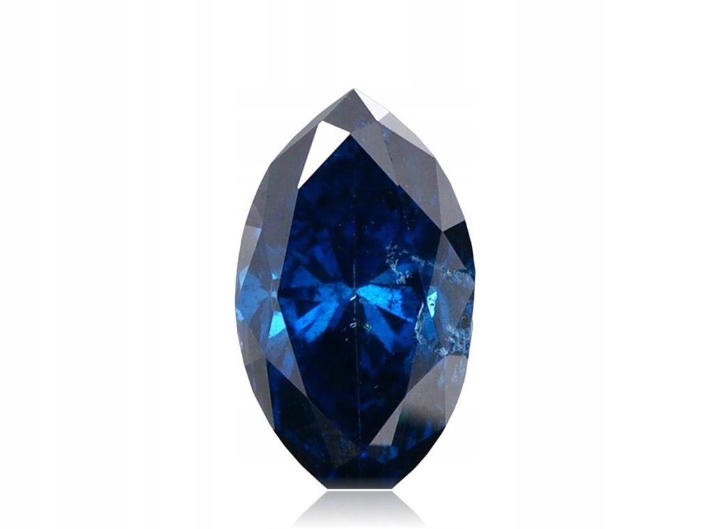 Diament 0.45ct Niebieski Markiza I3