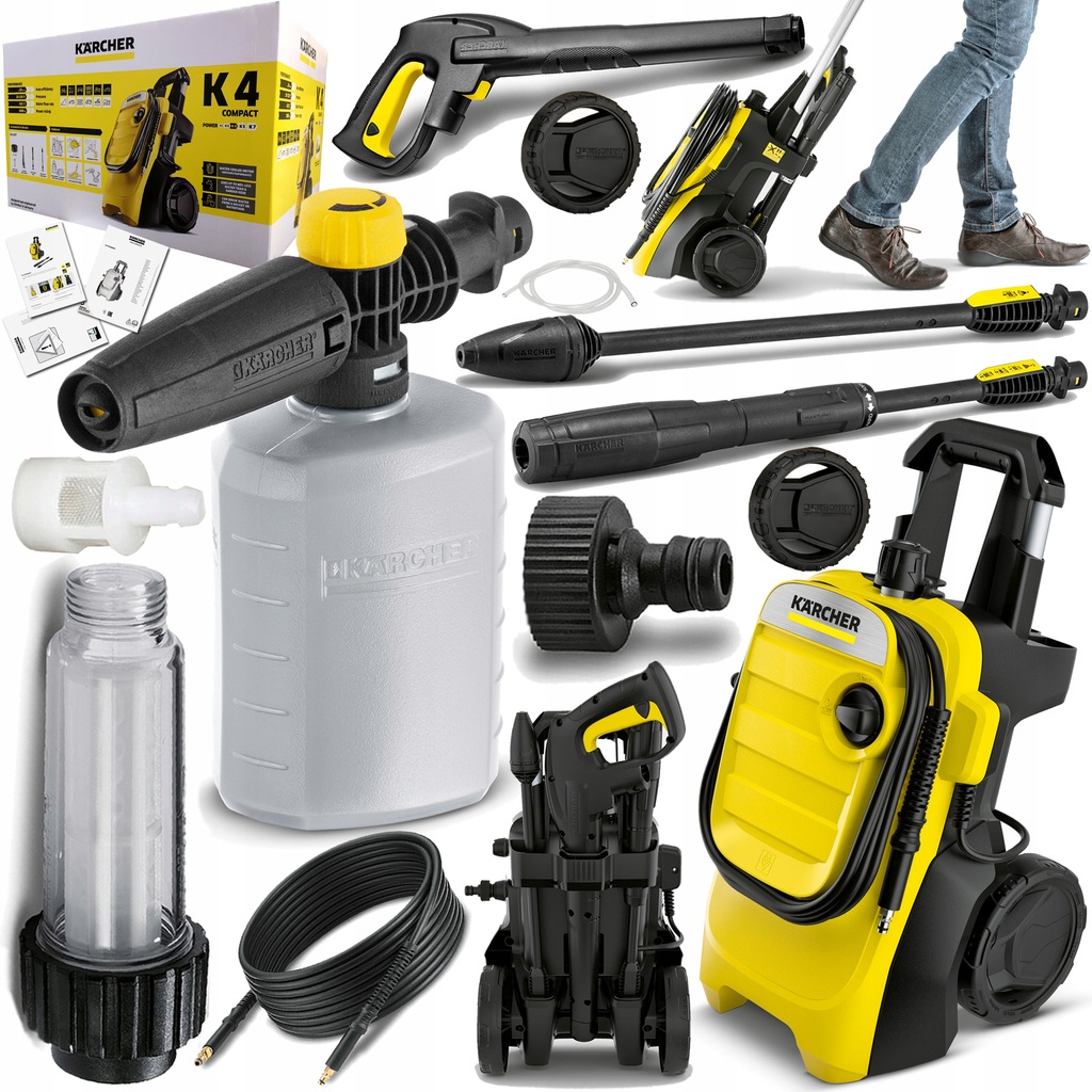 KARCHER K 4 COMPACT MYJKA CIŚNIENIOWA PIANOWNICA 8291076272 oficjalne archiwum Allegro