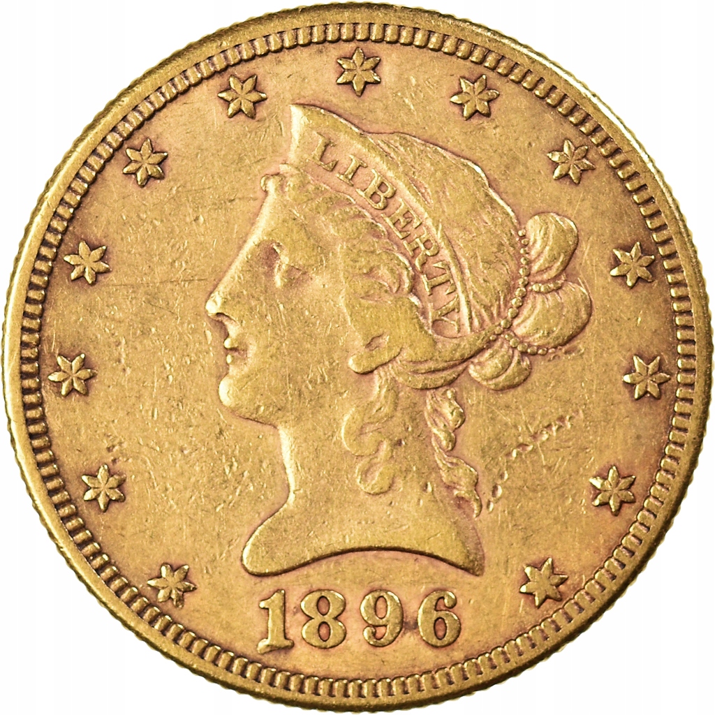 Moneta, USA, Coronet Head, $10, Eagle, 1896, U.S.