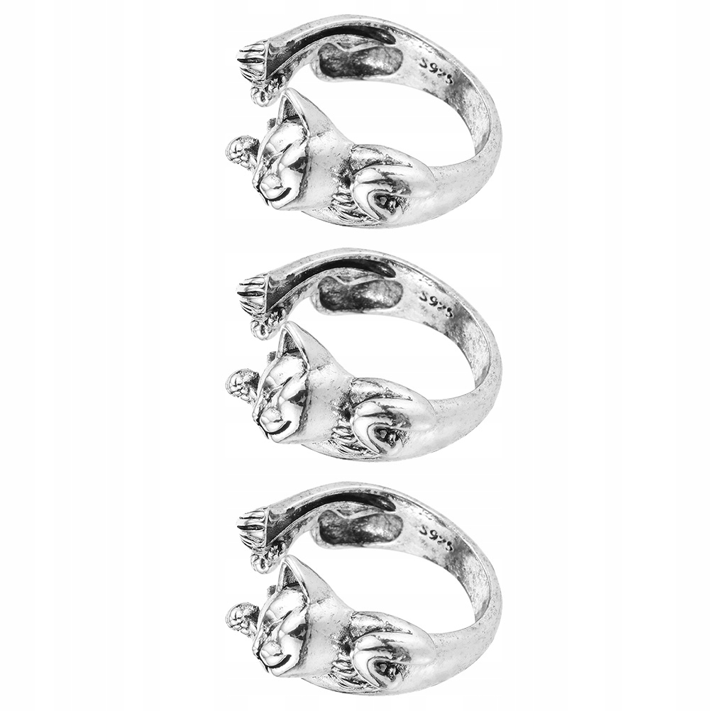 KNITTING CROCHET RING RINGS OPEN CAT LOOP THIMBLE