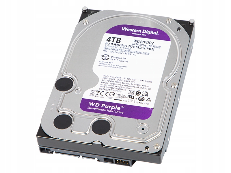 Dysk HDD 4TB WD PURPLE WD42PURZ