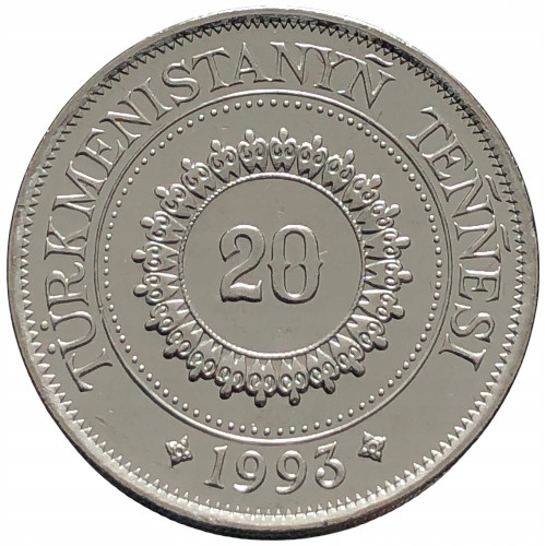 90286. Turkmenistan, 20 tenge, 1993r.
