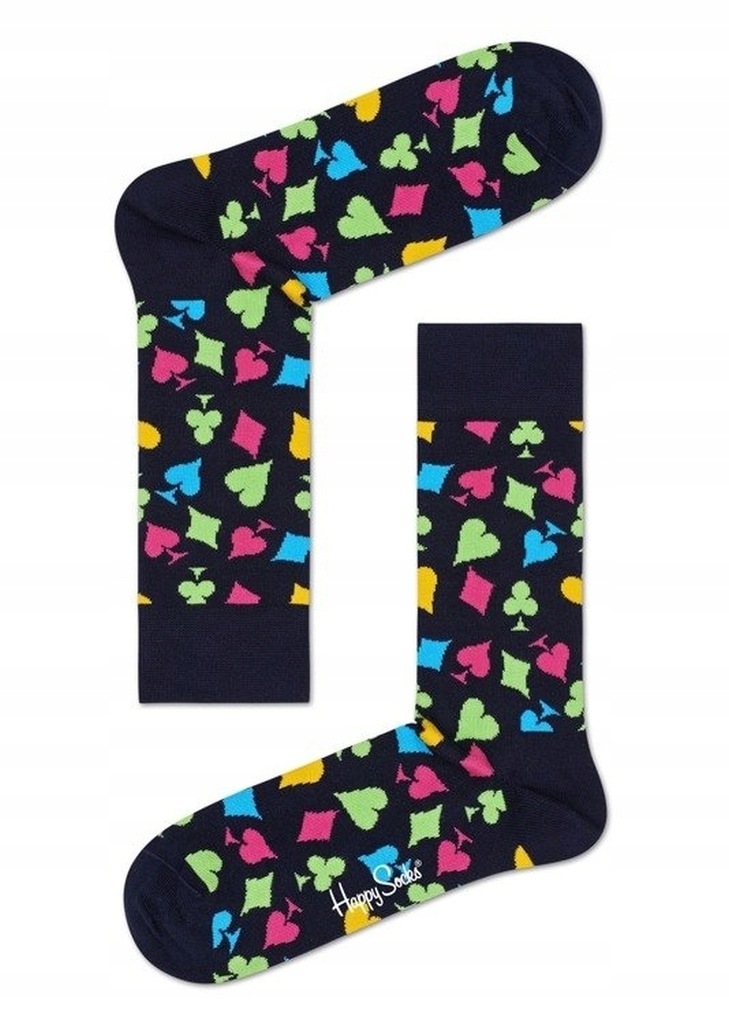 Kolorowe Skarpety Happy Socks Cards Sock r. 41-46