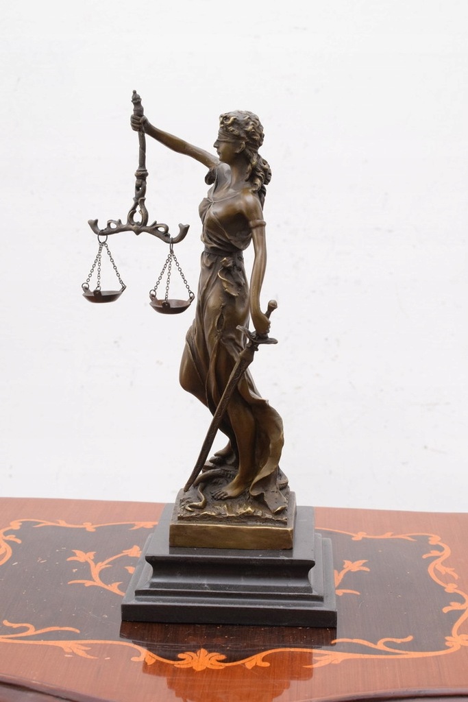 Temida Bogini Sprawiedliwości - Figura z Brązu