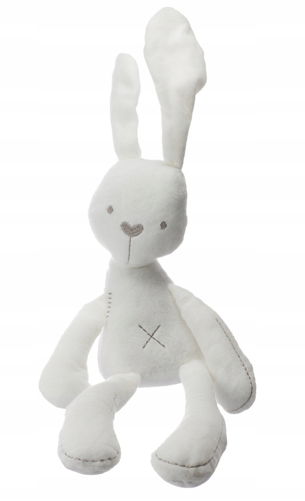 Maskotka króliczek biały pluszowy 49cm
