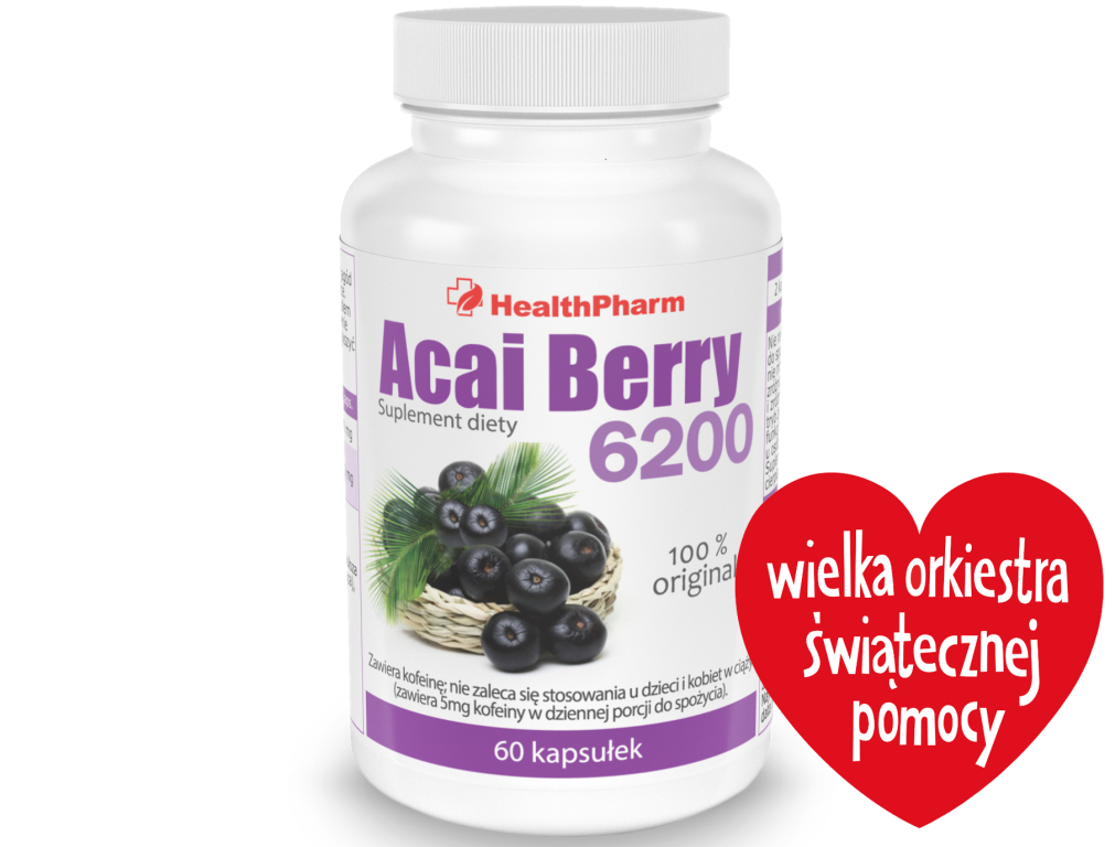 JAGODY ACAI BERRY 6200 na odchudzanie MOCNE