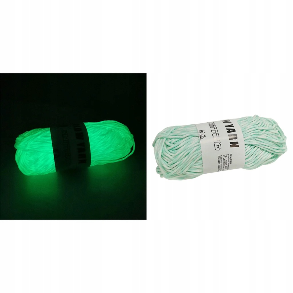 Luminous Yarn Polyester Hand Knitted Luminous Yarn