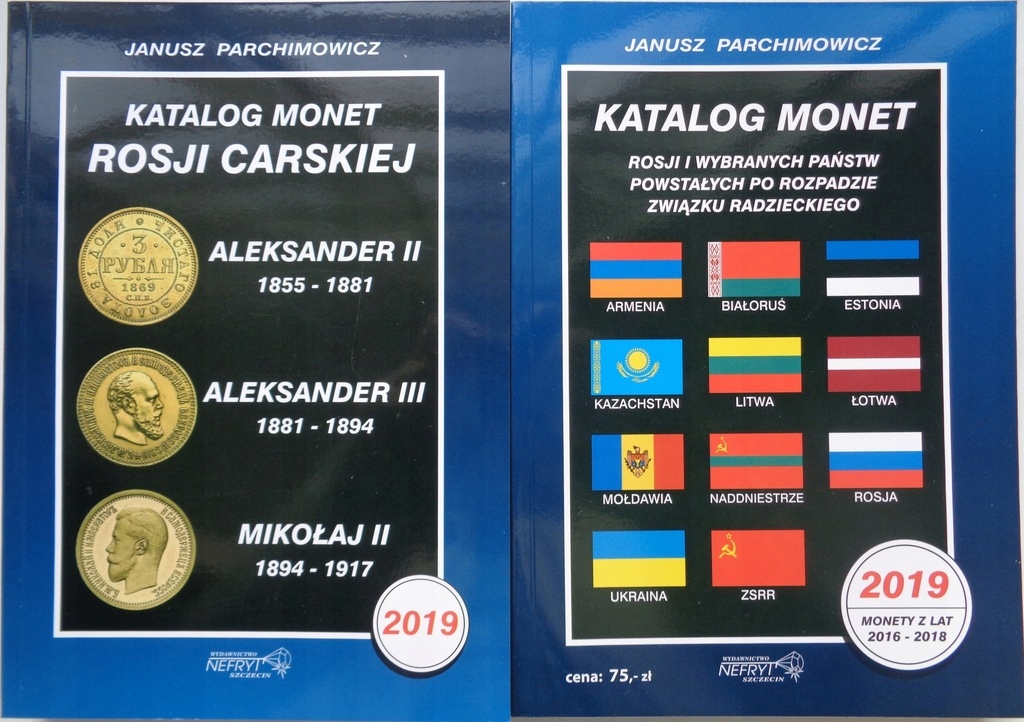 Katalog Monet Rosji Carskiej 2019 Parchimowicz + Państwa ZSRR