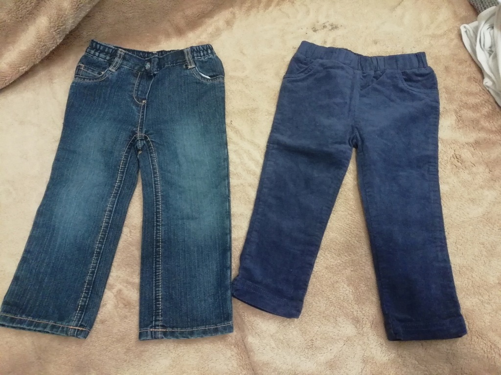 Spodnie dla dziewczynki r.80/86 Lupilu i F&F