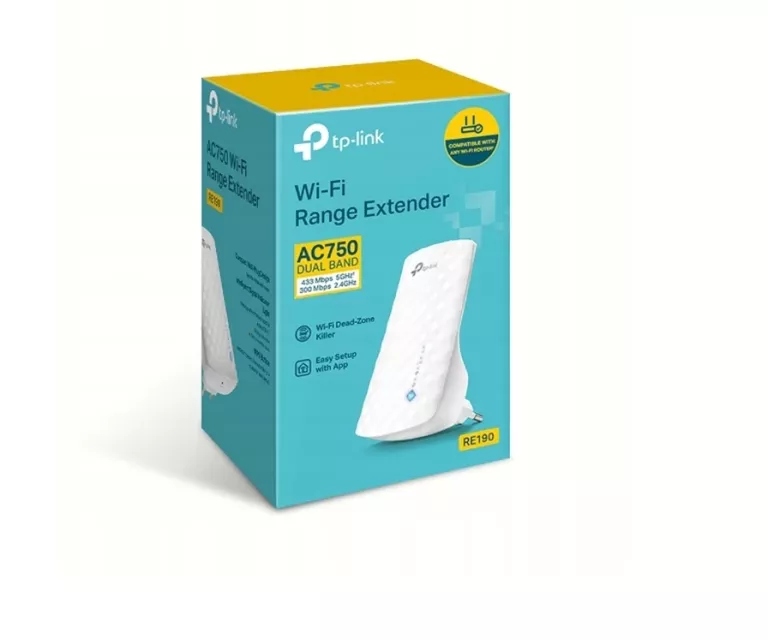 WZMACNIACZ SYGNAŁU WI-FI TP-LINK RE190, DUAL BAND