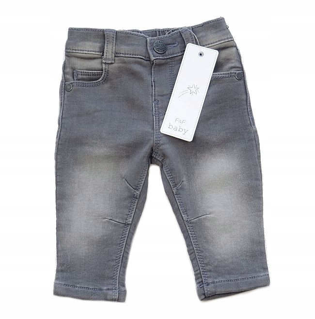 F&F_Extra Spodnie Jeansowe Elastyczne_0-3