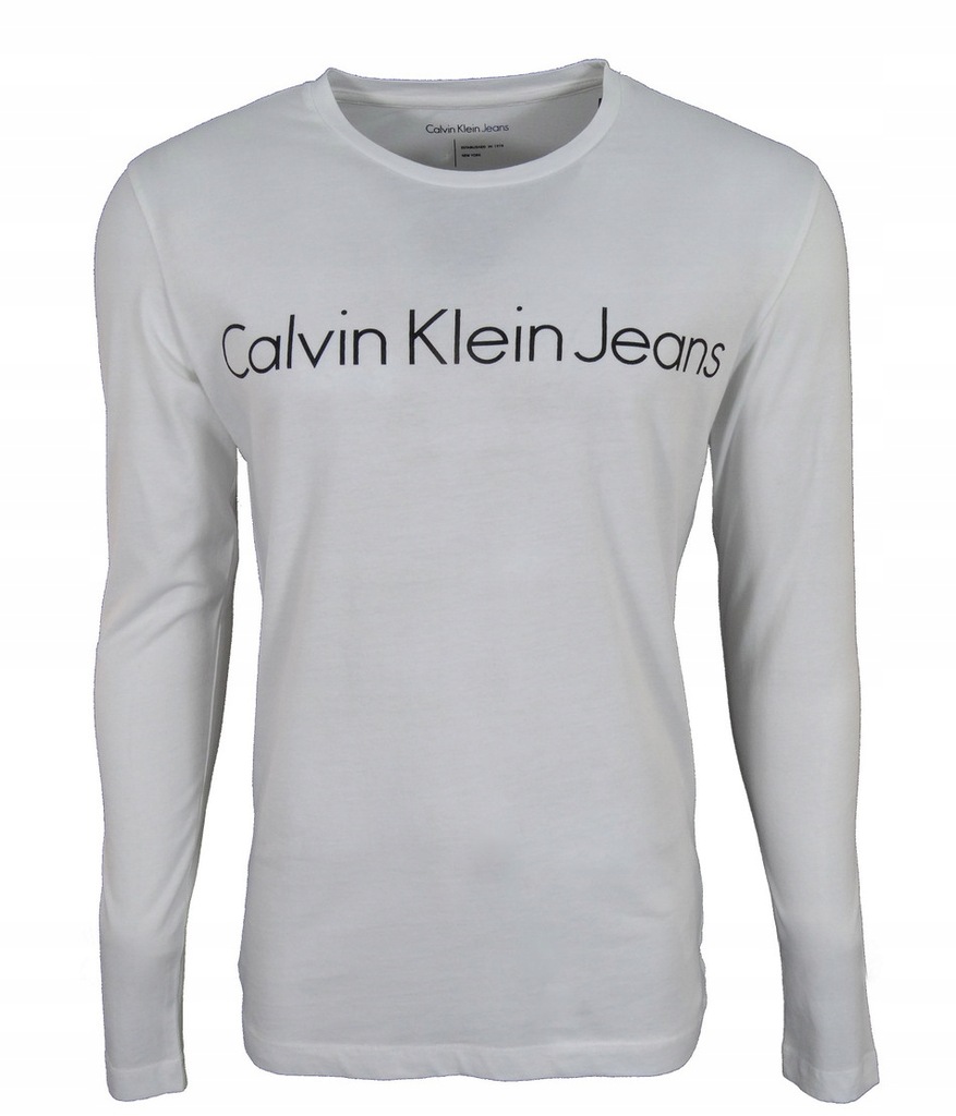 CALVIN KLEIN JEANS koszulka męska, biała XL - 7847559044 - oficjalne  archiwum Allegro