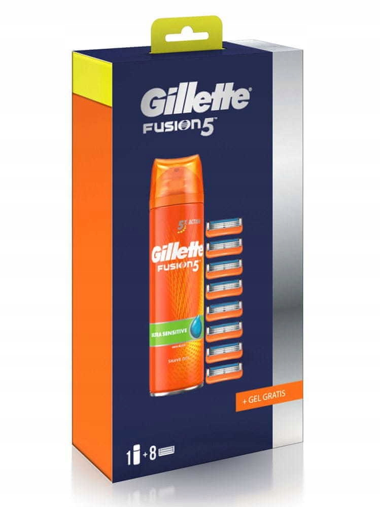 Gillette Fusion 5 żel 200 ml + 8 wkładów