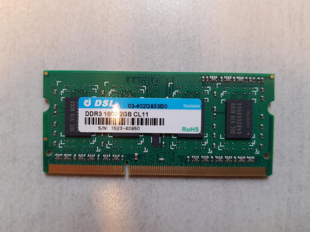 2GB - Synology NAS DRAM - DDR3-1600 03-402G853B0