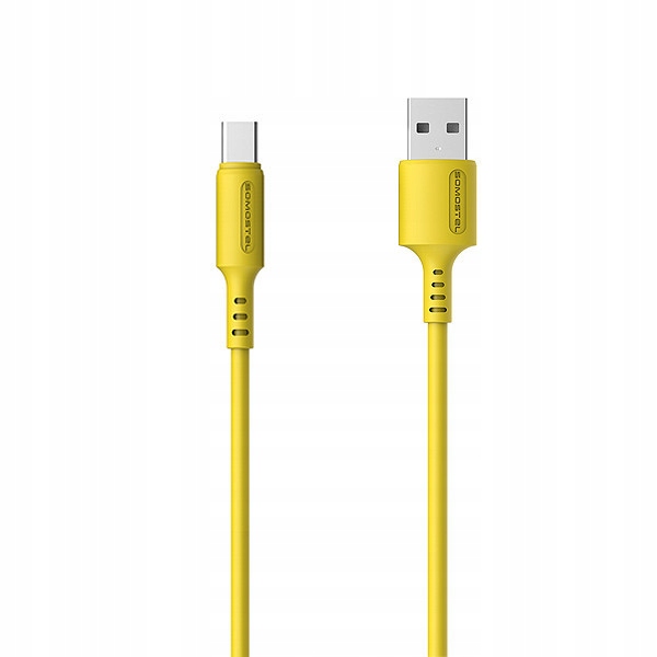 KABEL USB TYP-C 3A SOMOSTEL ŻÓŁTY 3100mAh QUICK CH