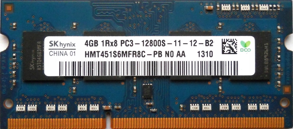 4GB 1Rx8 PC3-10600S-11-12-B2 HMT451S6MFR8C-PB ACER