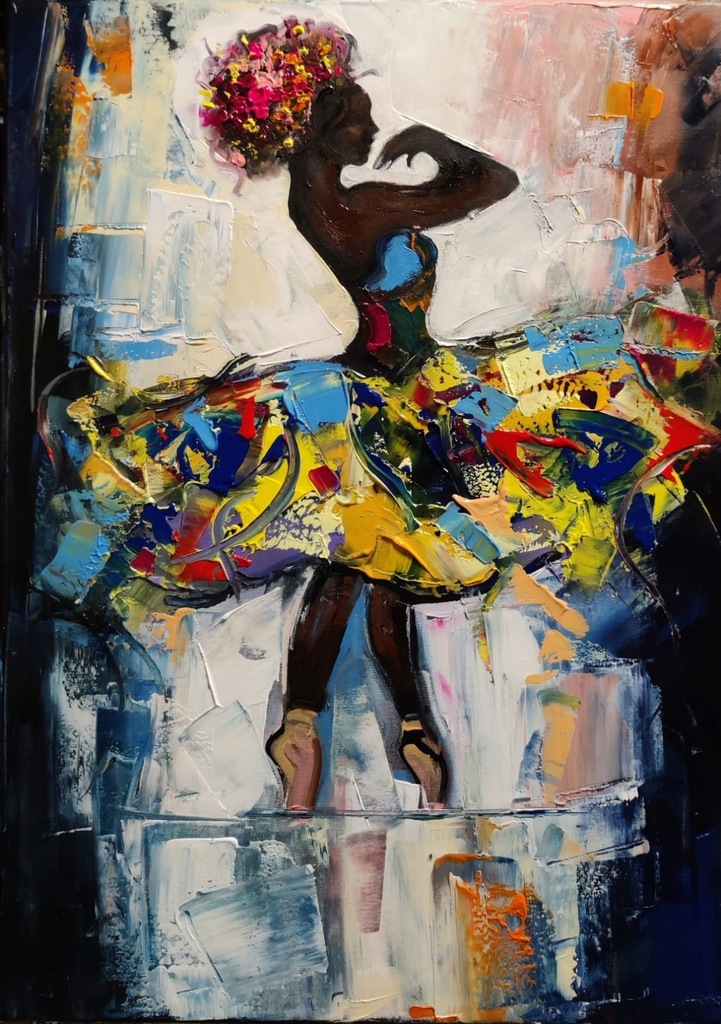 Obraz olejny BALLETICO 50x70 Golly's Art DUŻY BCM
