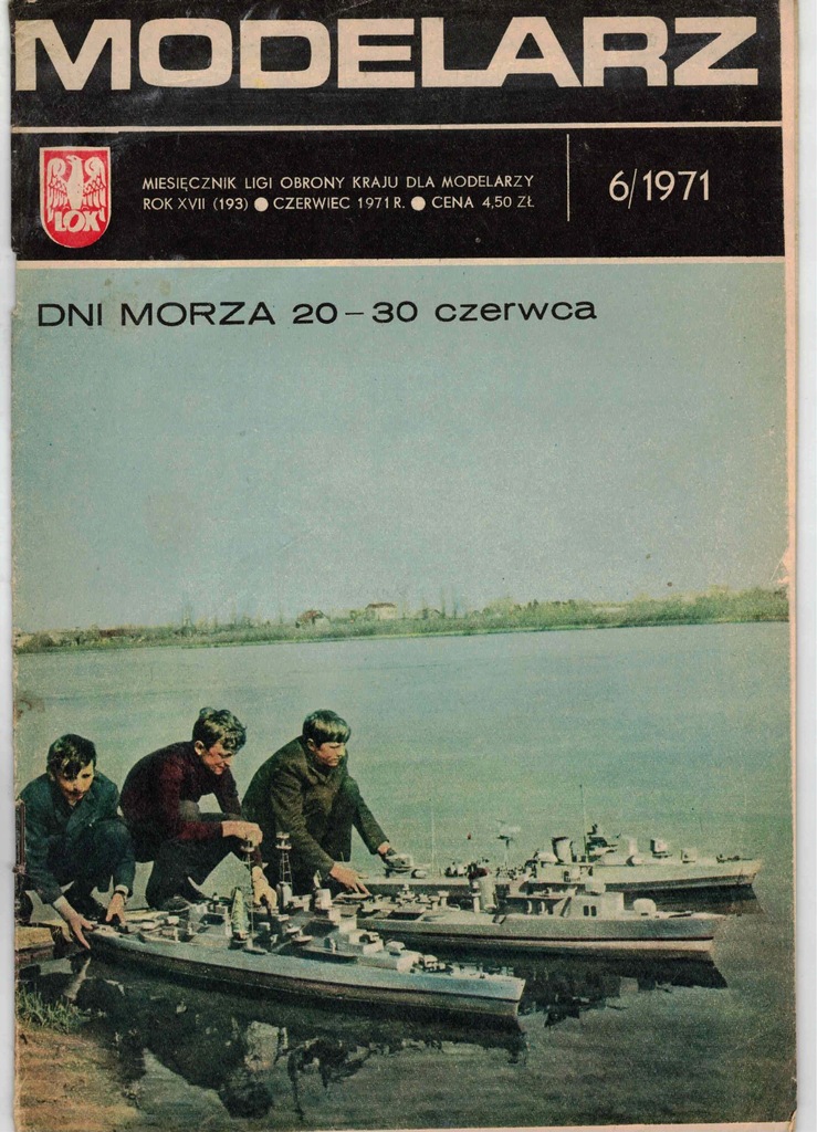 Modelarz 6/1971 Holk Gdański z 1400r.