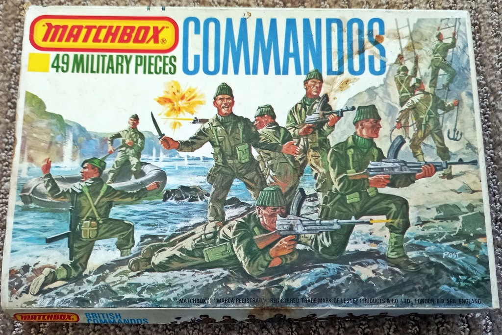 żołnierzyki Matchbox - WWII COMMANDOS 1/72