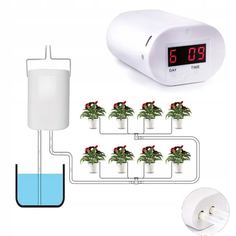 NAWADNIANIA AUTOMATYCZNY SYSTEM ROŚLIN DONICZEK BALKON NA 8 ROŚLIN