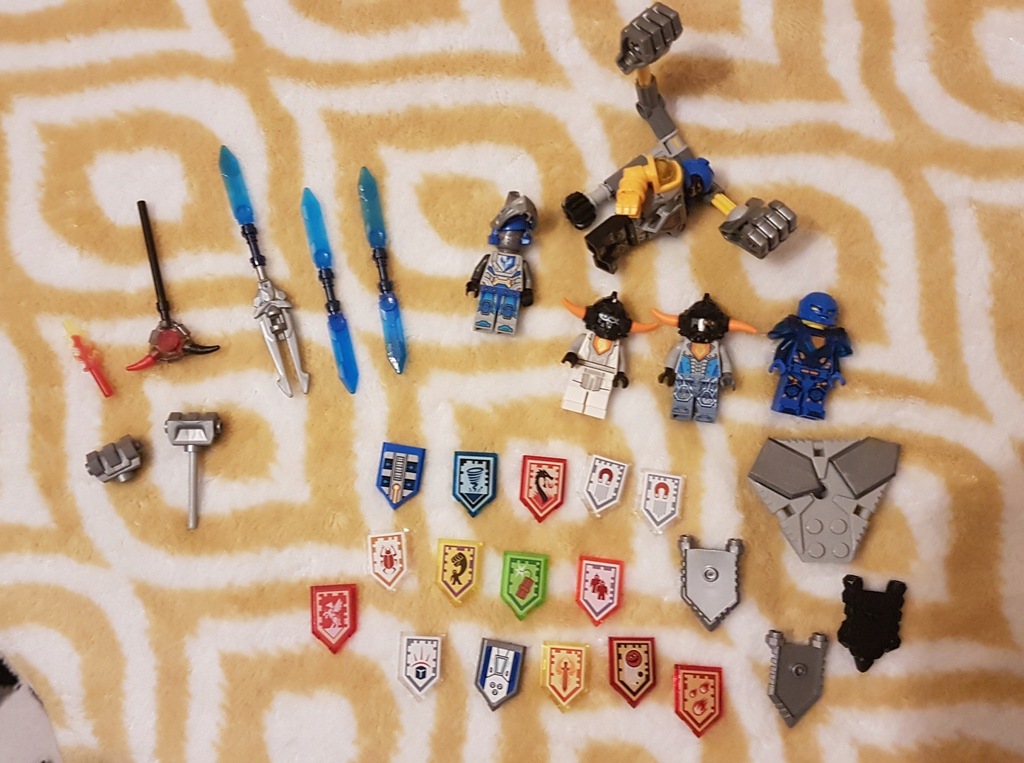 Lego nexo knight figurki tarcze bronie ZESTAW MIX