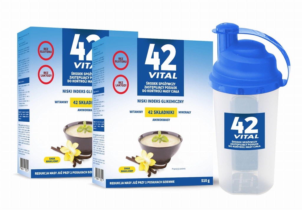 Dieta niskokaloryczna 2X 42 VITAL +BIDON Aliness