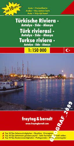 RIWIERA TURECKA Alanya Antalya Side mapa 1:150T FB