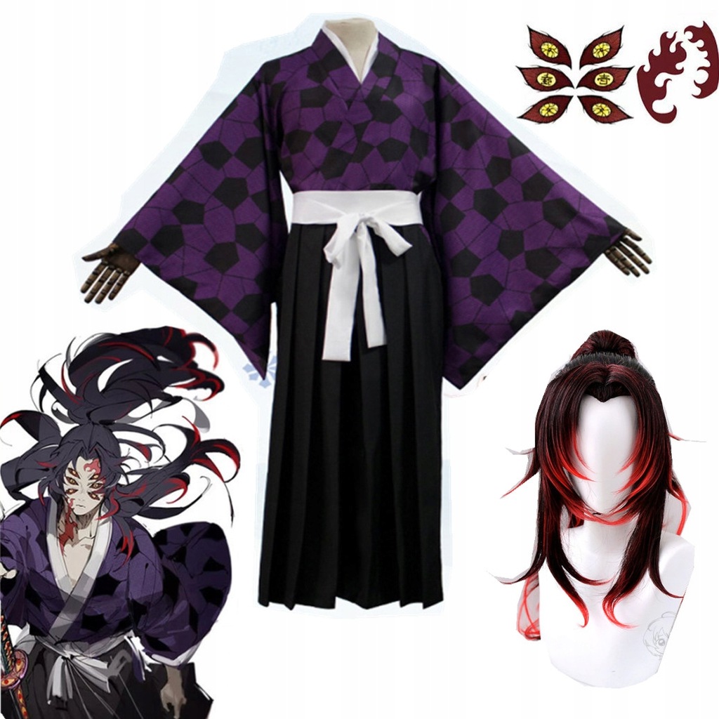 Cosplay Kokushibo kostium cosplayowy Anime S-XXL