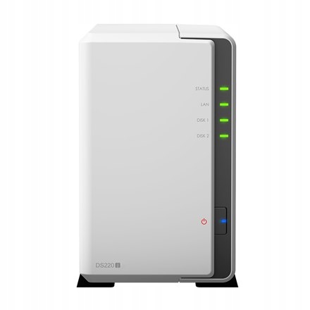 Synology Tower NAS DS220j up to 2 HDD/SSD, Realtek