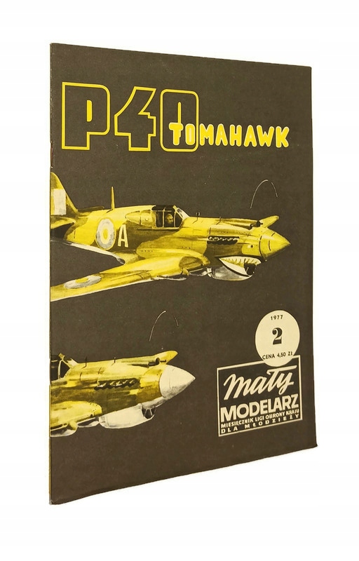 MAŁY MODELARZ SAMOLOT MYŚLIWSKI P-40 NUMER 2 1977