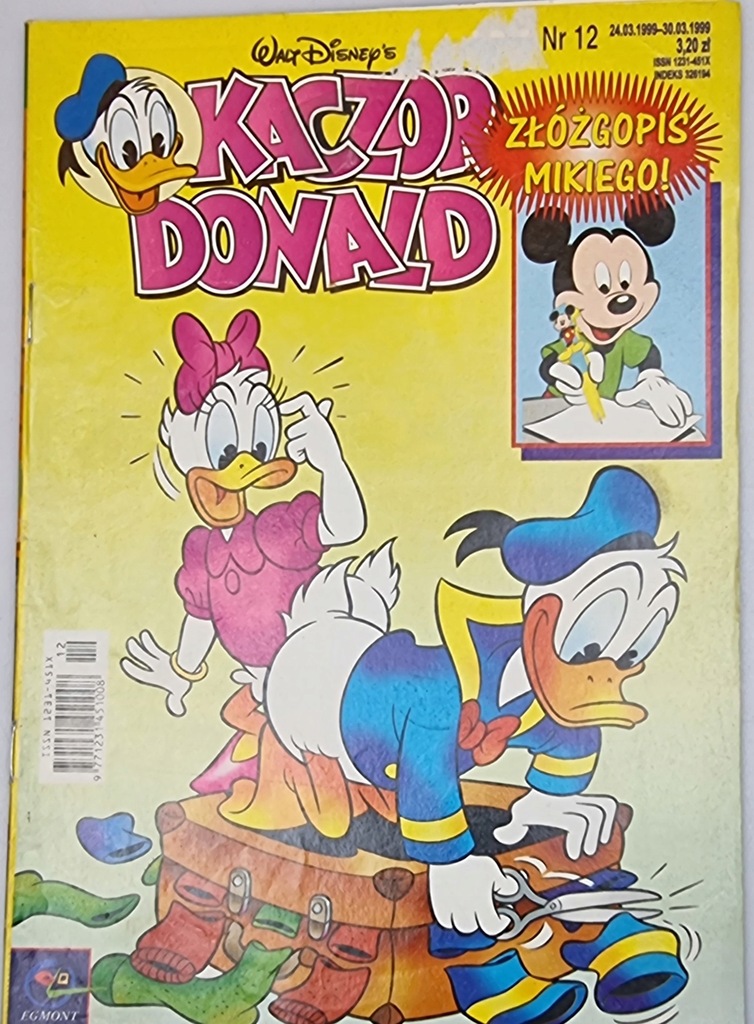 Kaczor Donald Nr 12 / 1999 czasopismo dla dzieci