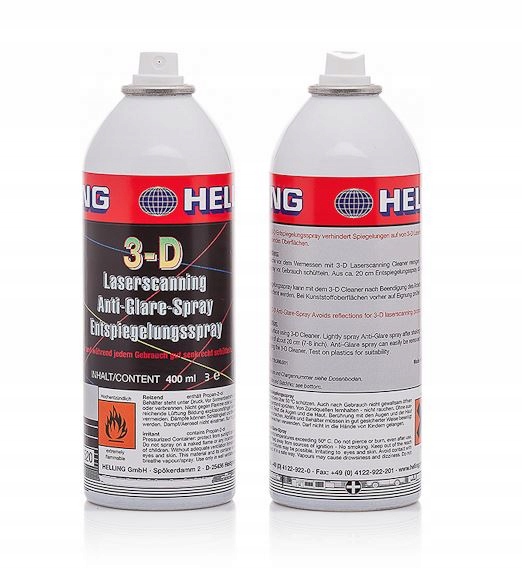 3D Scanning HELLING Anti-Glare Spray- 3 sztuki