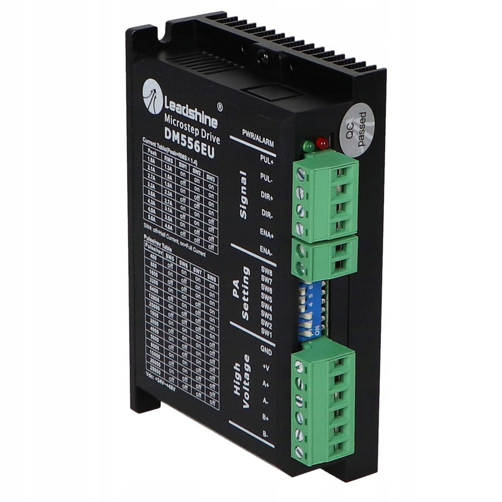 Sterownik silnika krokowego SSK-B12 bis DM556EU-5.6A, 50VDC, krok/kierunek,