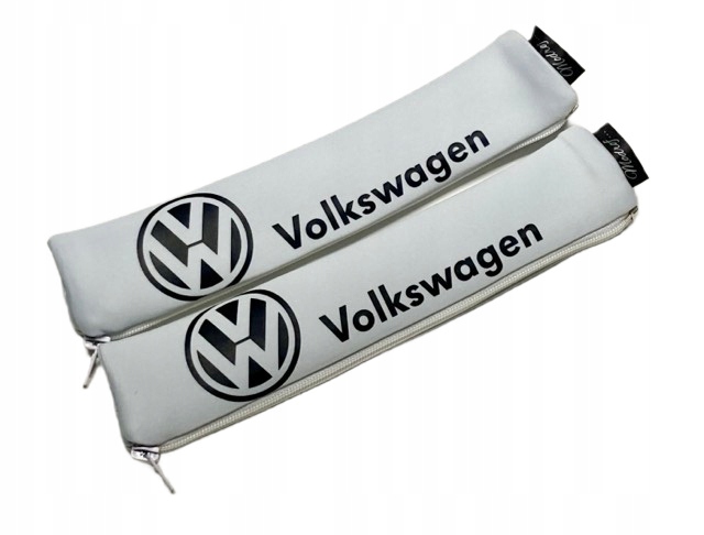 Vw Volkswagen Nakładki Osłony Pokrowce Na Pasy 1 szt.Białe