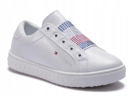 TOMMY HILFIGER TRAMPKI DZIEWCZĘCE BIAŁE 30 2BKC