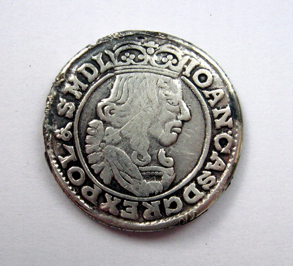 Jan II Kazimierz Szóstak 1663 r. Piękny stan