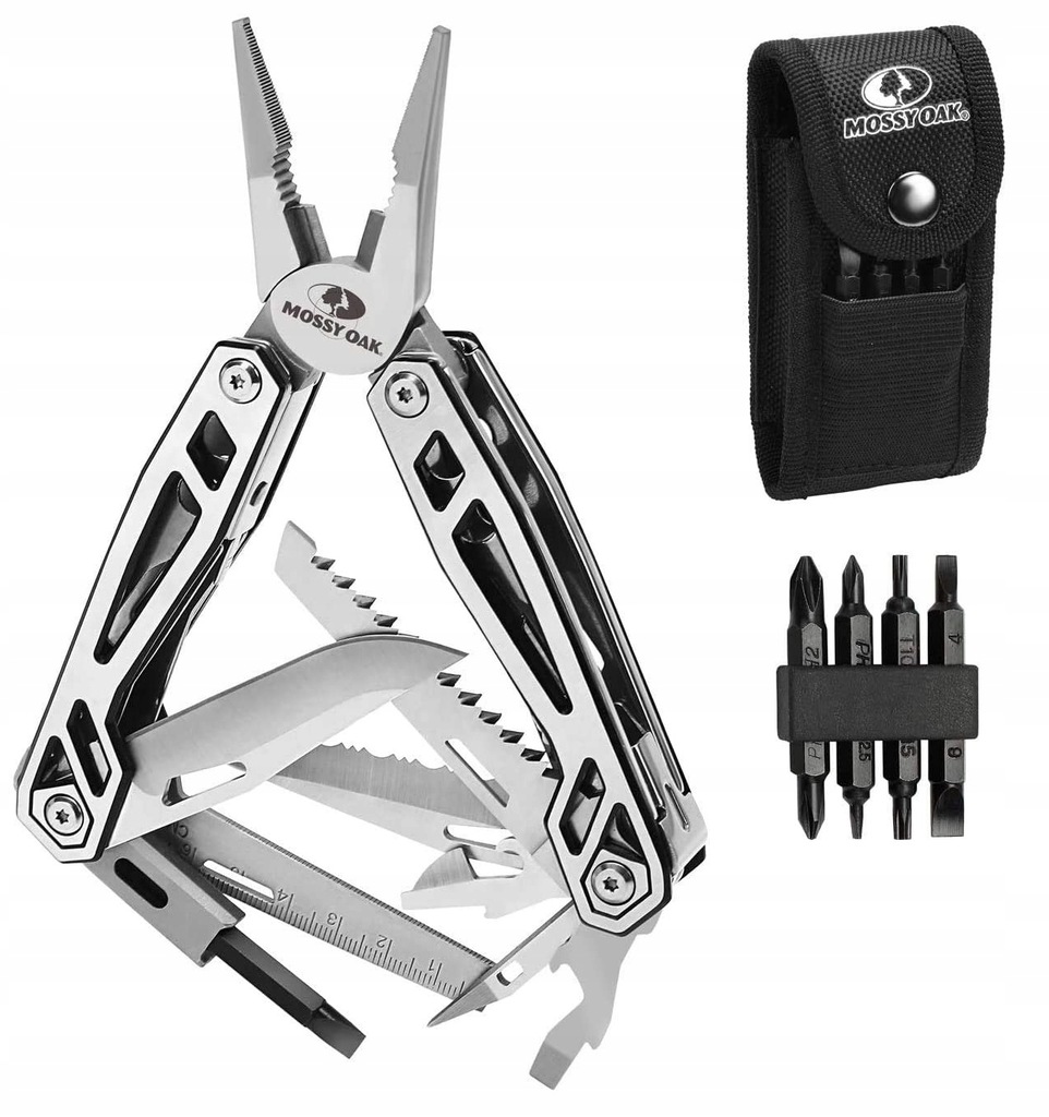 MULTITOOL NÓŻ SCYZORYK KOMBINERKI NARZĘDZIE 21w1 12682012781